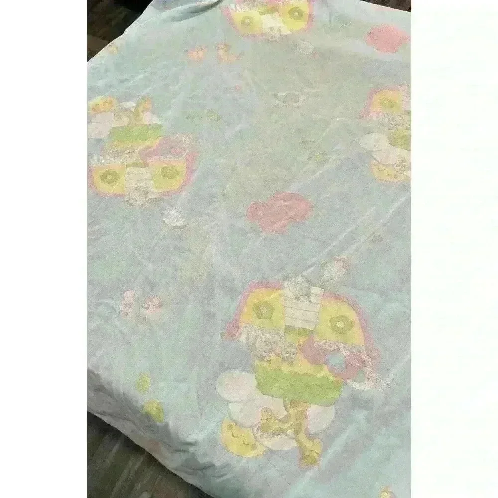 Vintage 1985 Fitted Baby Crib Sheet Noahs Ark by Kendall Company